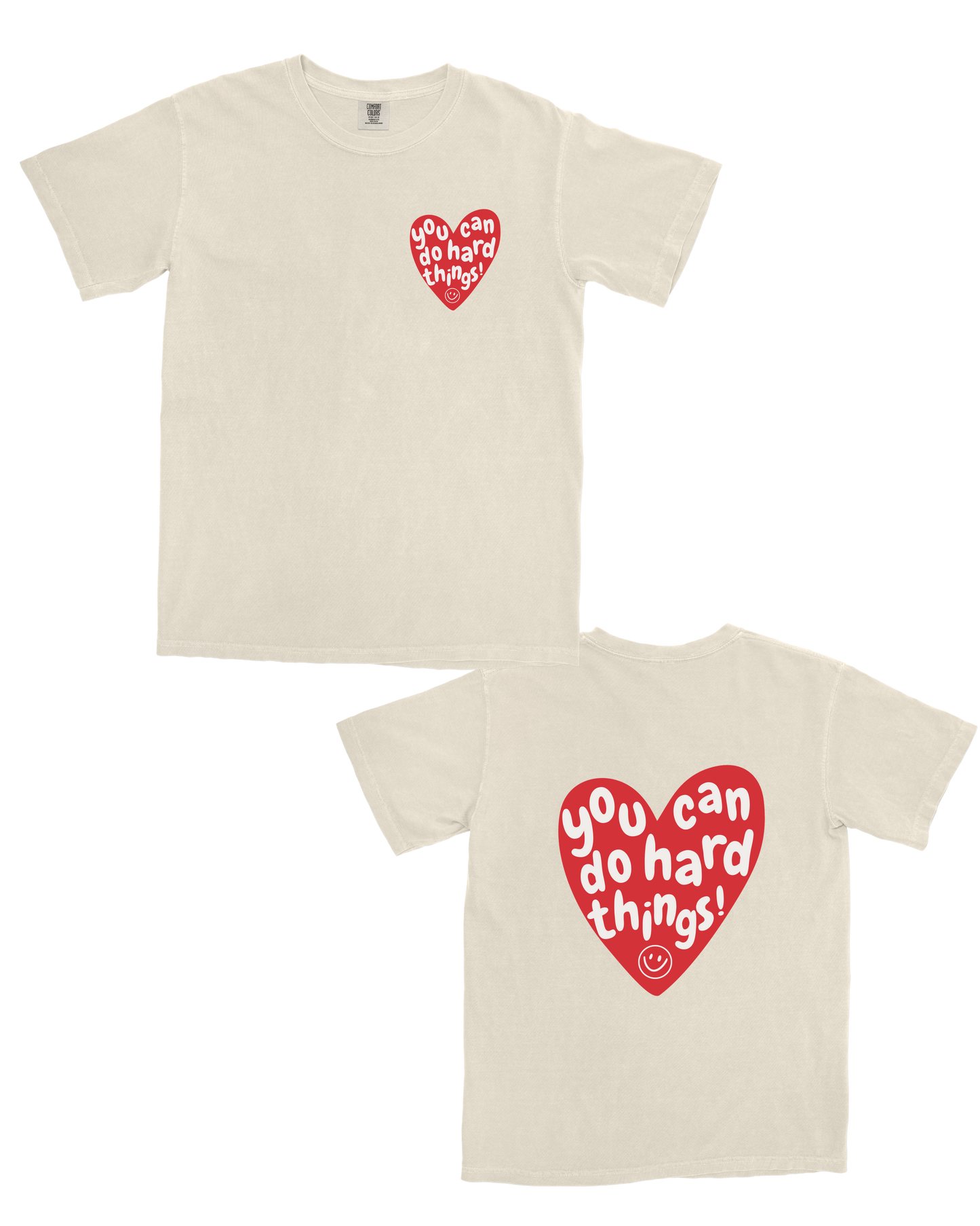 You Can Do Hard Things Heavyweight T-Shirt | Motivational & Inclusive Adult Tee