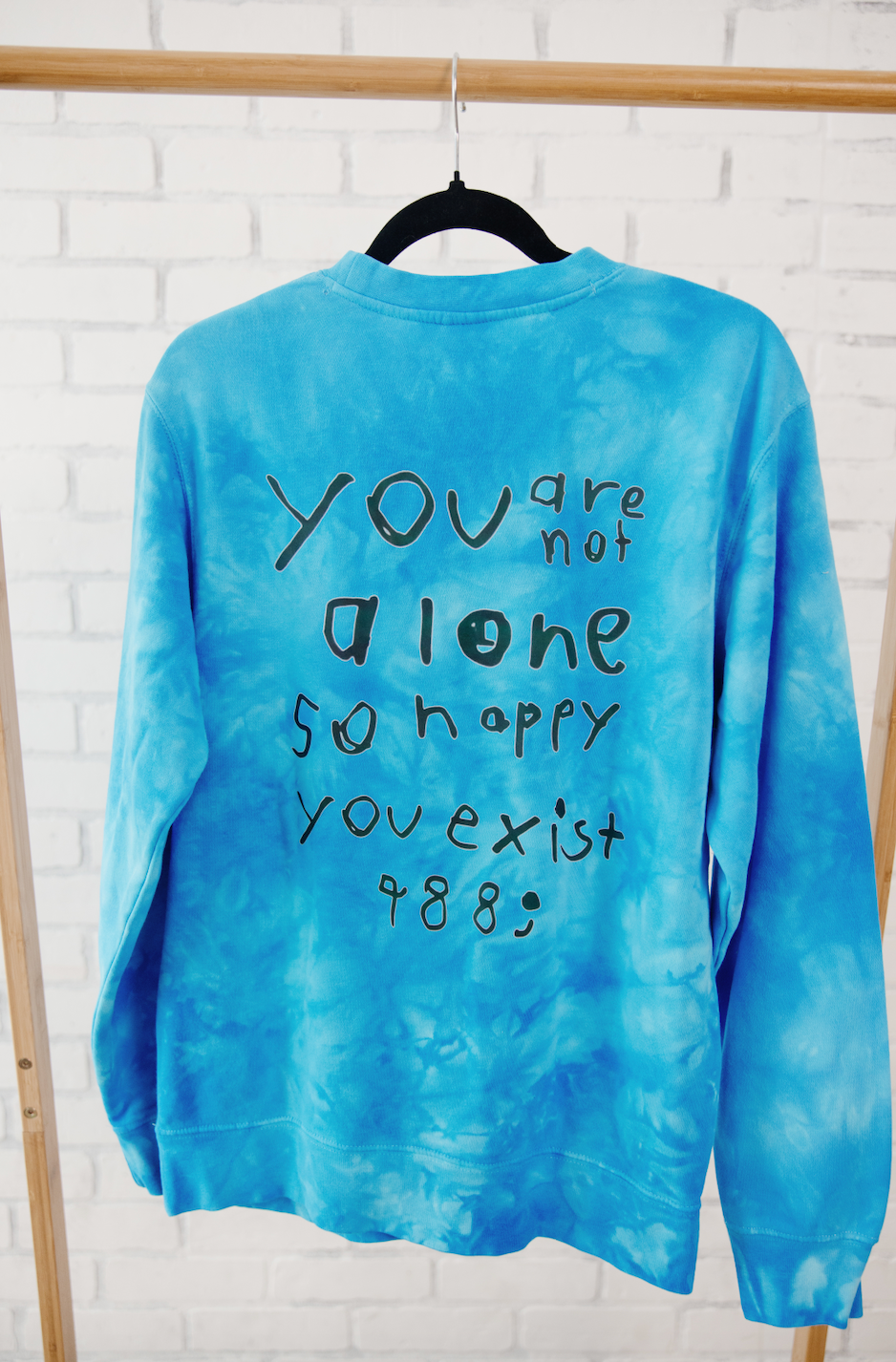 Suicide prevention - Adult tie dye crewneck