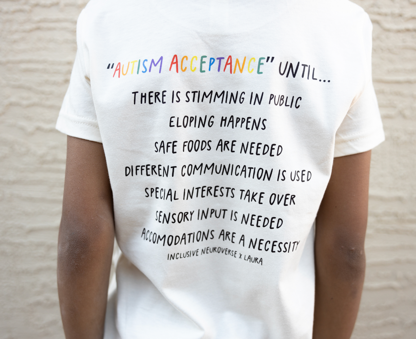 "Autism acceptance" collab with Laura- Child shirt | Inclusive Neurodiversity Apparel