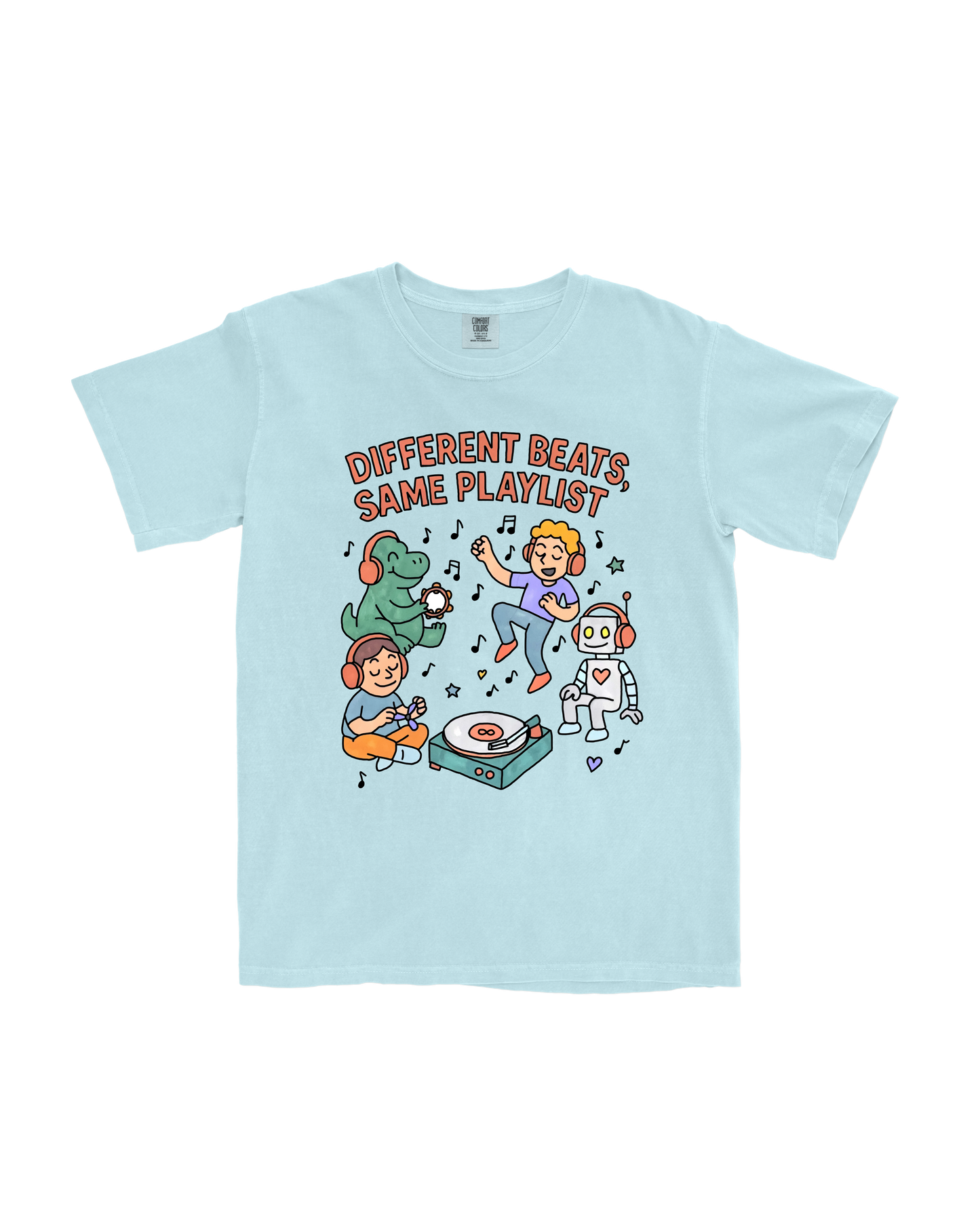 Different beats same playlist | Adult and Youth T-Shirt - Laura Collab
