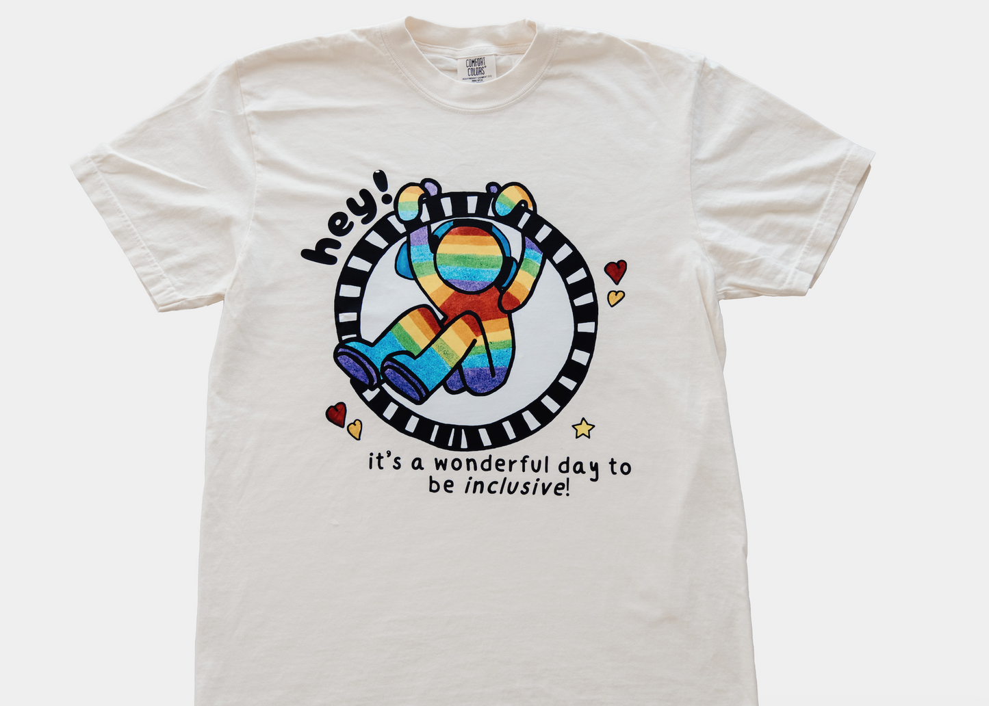 Hey Wonderful Day to Include Shirt – Laura Collab (Adult and kid) | Inclusive Neuroverse
