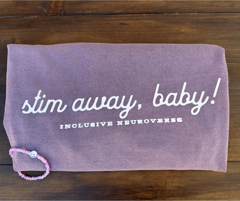 Stim away, baby - Adult heavy weight t-shirt