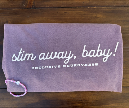 Stim away, baby - Adult heavy weight t-shirt