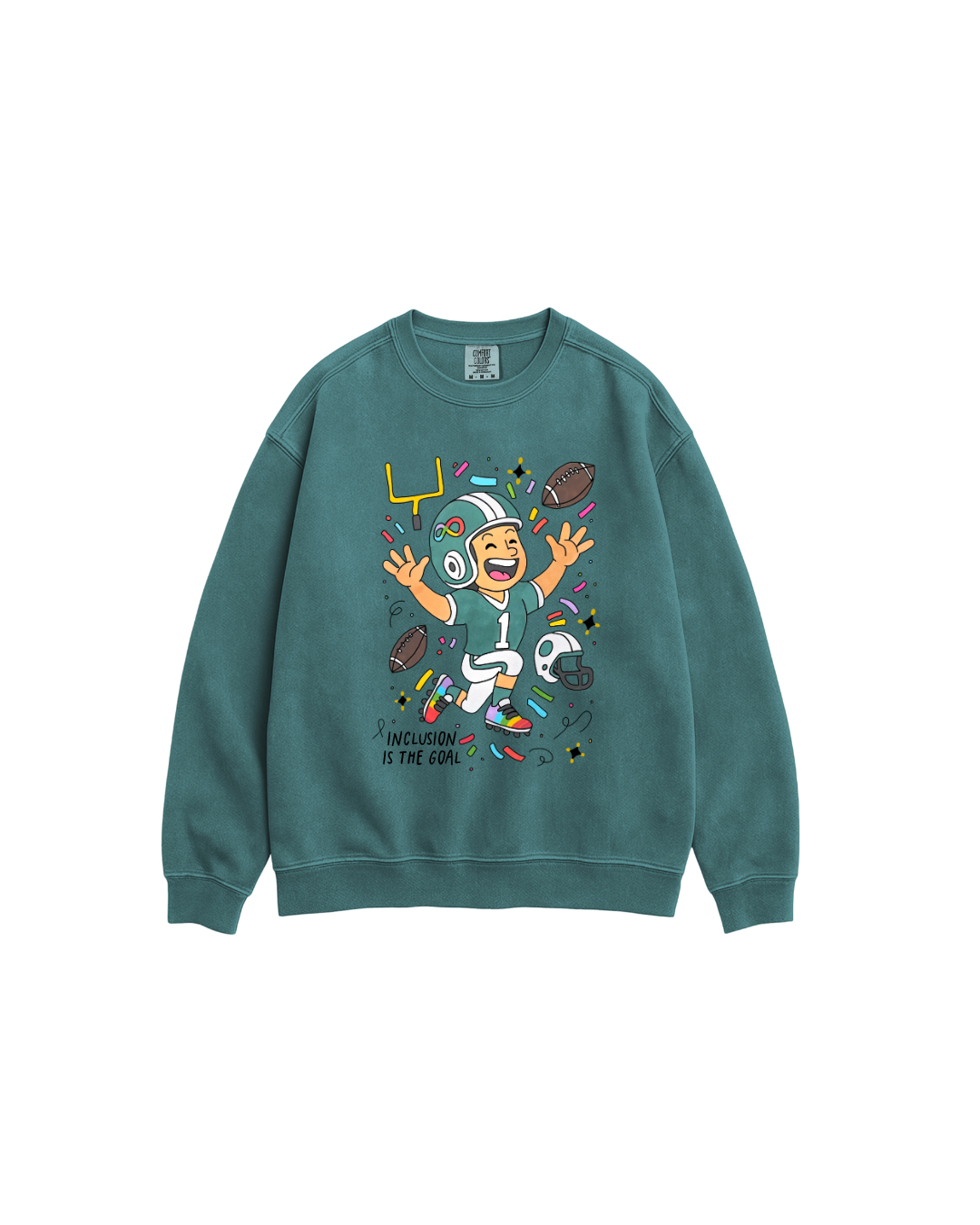 Inclusion is the goal | Adult crewneck | Inclusive Neuroverse x Billy’s Bird Gang