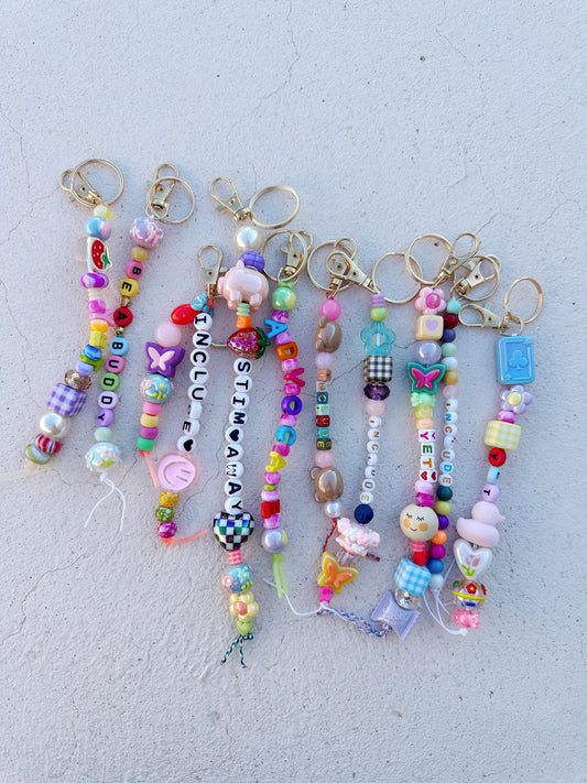 Colorful Keychains - Made by Beans and Craftss