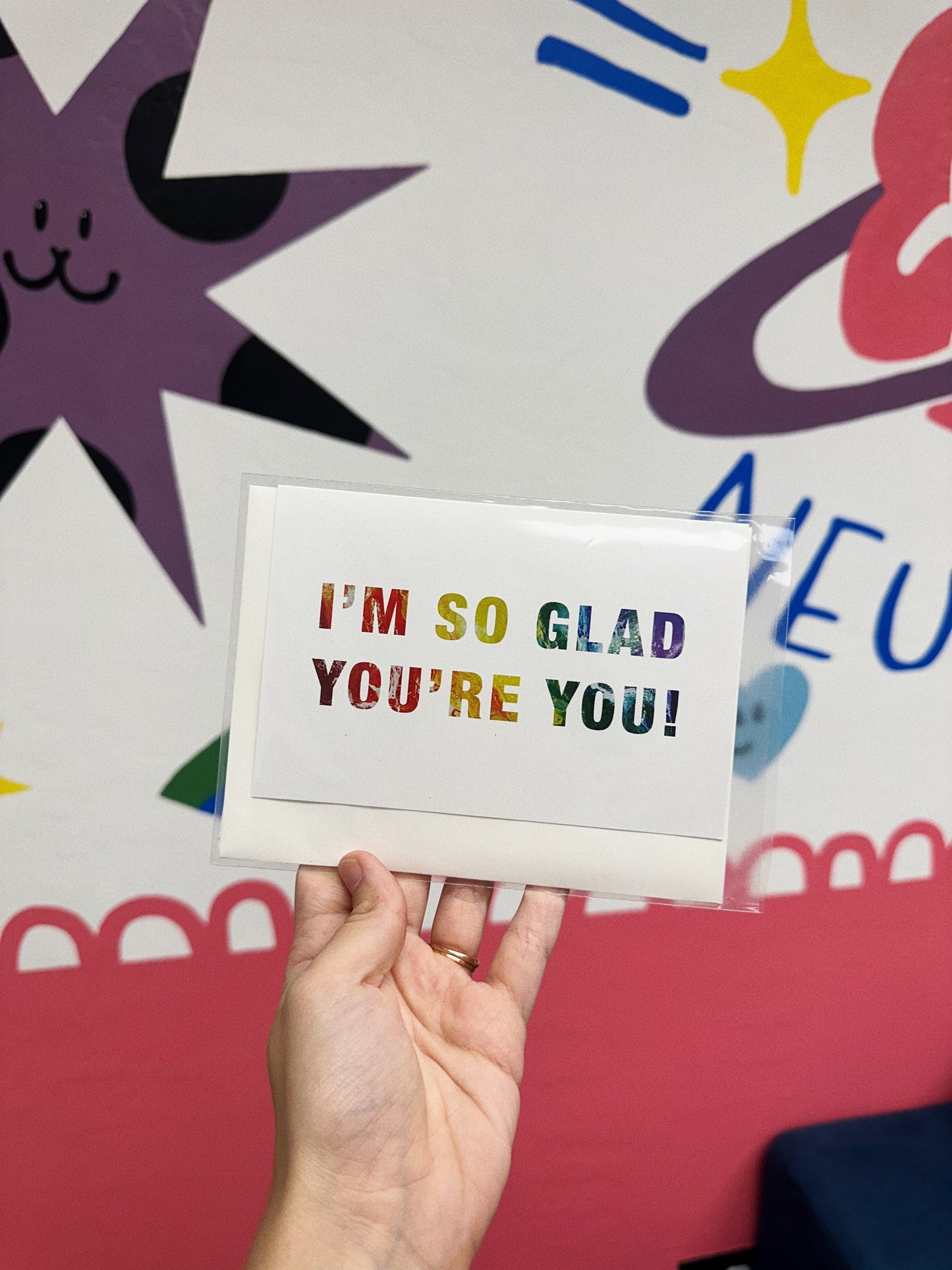 I'm so glad you're you blank greeting card - AbstractbyRabrams