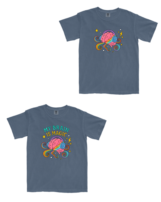 My Brain is Magic – Adult and Child T-Shirt - Laura Collab