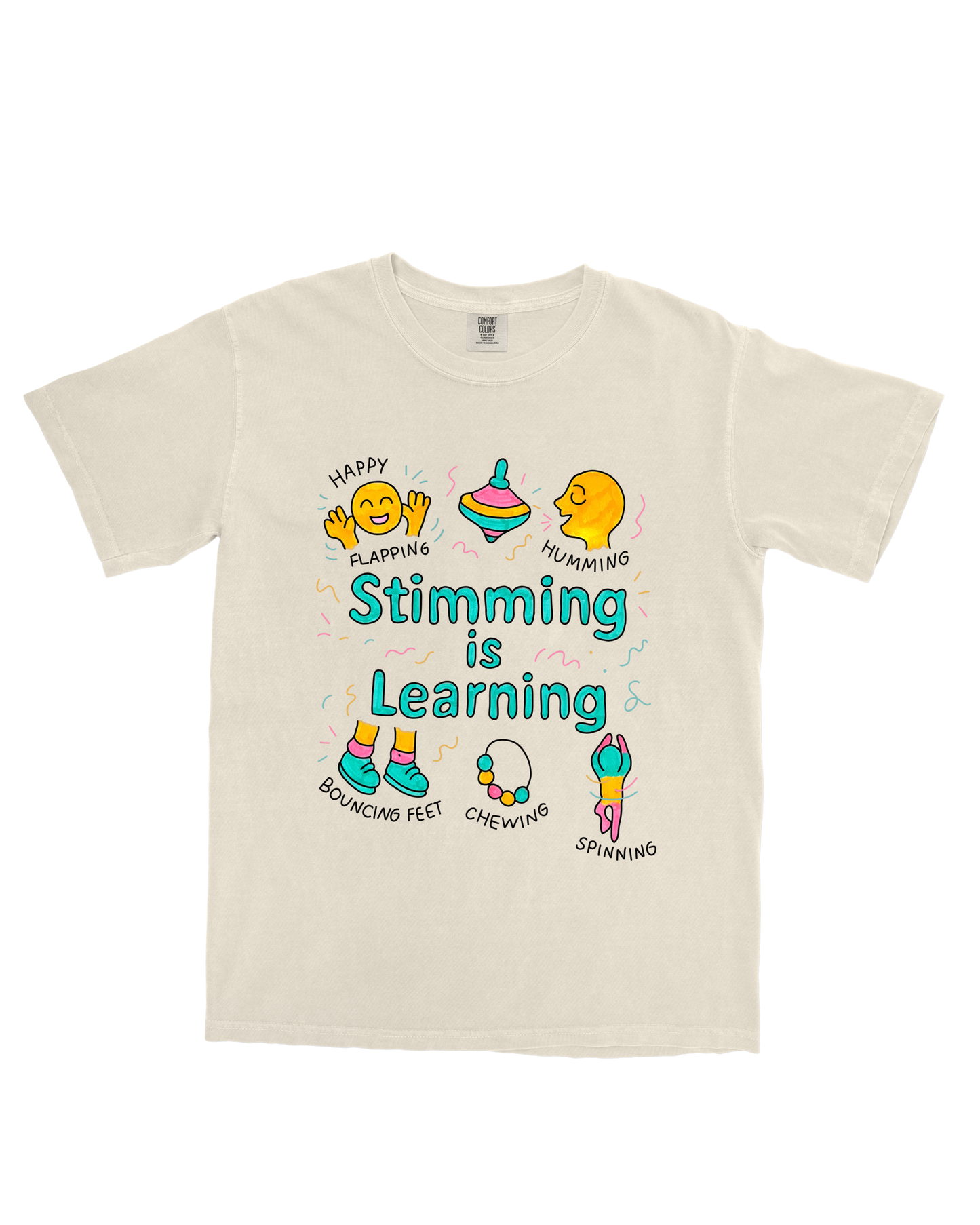 Stimming is Learning | Adult T-Shirt - Laura Collab