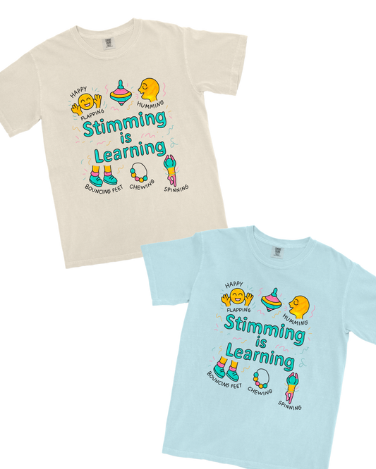 Stimming is Learning | Adult T-Shirt - Laura Collab