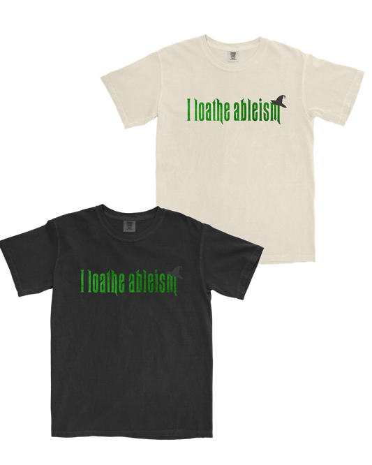 I loathe ableism – Heavyweight, Adult T-Shirt| Inclusive Neuroverse