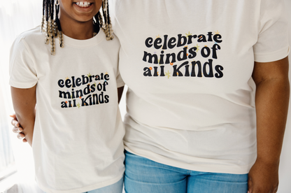 Celebrate minds of all kinds - Child t-shirt