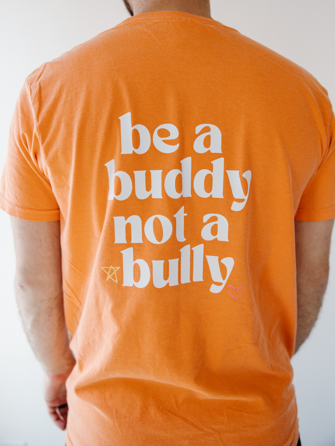 Be a buddy not a bully heavy weight - Adult t-shirt