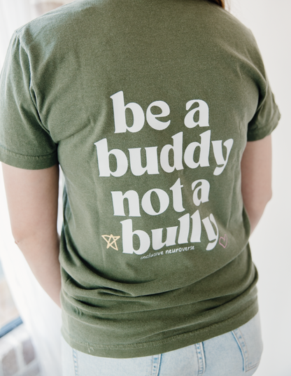 Be a buddy not a bully ™  heavy weight - Adult t-shirt