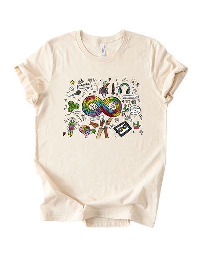 "Autism acceptance" collab with Laura- Child shirt | Inclusive Neurodiversity Apparel