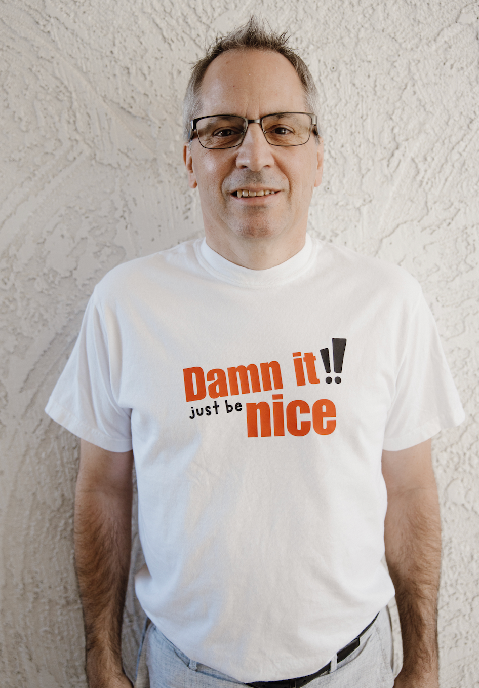 Just be nice T-Shirt – Heavyweight, Adult Unisex | Clean and explicit