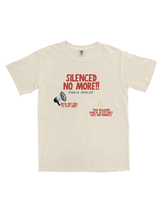 Silenced no more | Adult Ivory t-shirt